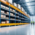 Home 12 효율적인 재고 관리 마켓플레이스의 성공 비결 - **AI-Powered Inventory Forecasts and Automation**
A bright, ultra-modern e-commerce warehouse in...